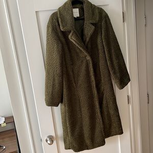 American Eagle Outfitter Olive Green Long Coat